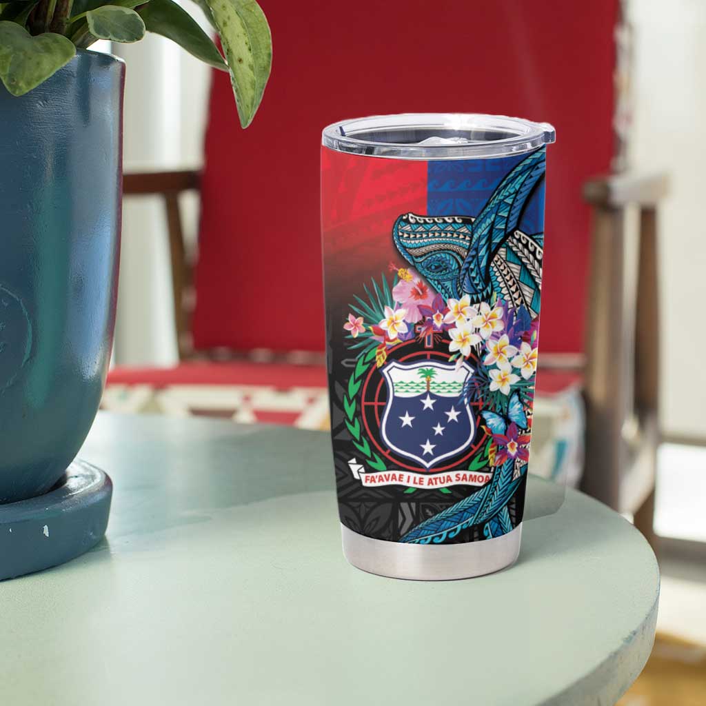 Samoa Tumbler Cup Humpback Whale Siapo Pattern LT05 - Polynesian Pride