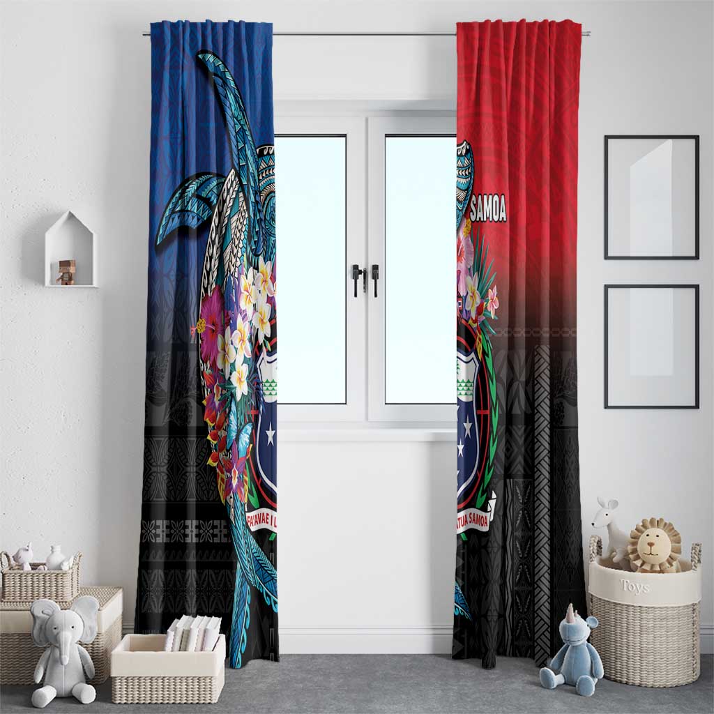 Samoa Window Curtain Humpback Whale Siapo Pattern