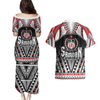 Samoa Independence Day Couples Matching Puletasi and Hawaiian Shirt Proud To Be Samoan