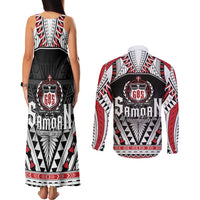 Samoa Independence Day Couples Matching Tank Maxi Dress and Long Sleeve Button Shirt Proud To Be Samoan