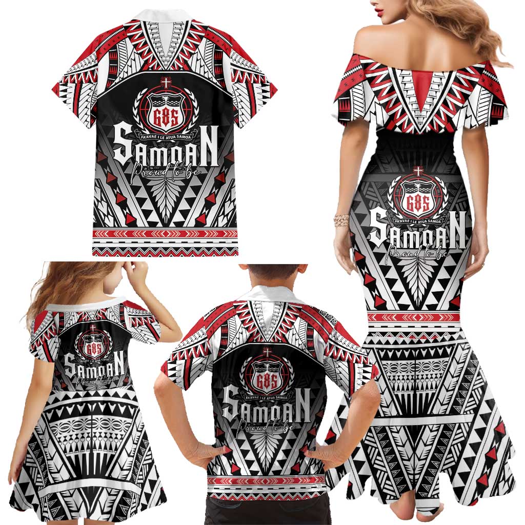 Samoa Independence Day Family Matching Mermaid Dress and Hawaiian Shirt Proud To Be Samoan