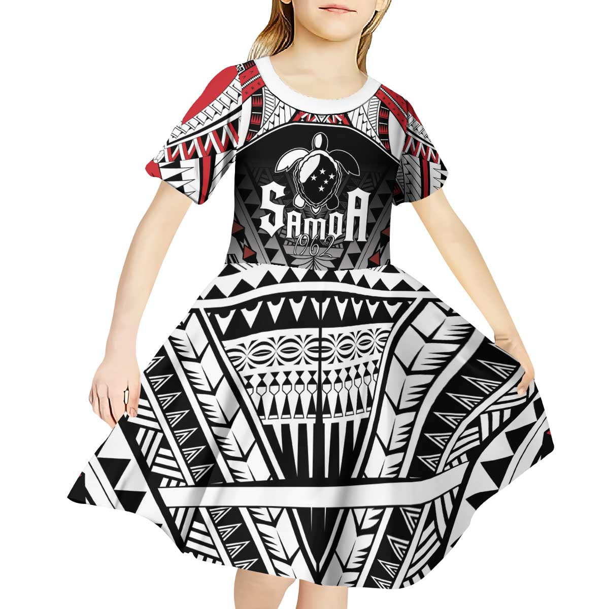 Samoa Independence Day Kid Short Sleeve Dress Proud To Be Samoan