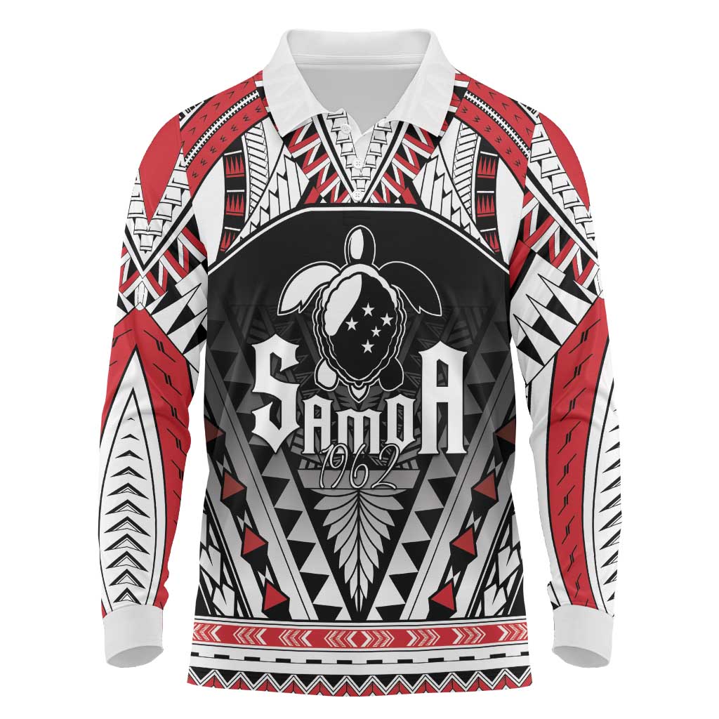 Samoa Independence Day Long Sleeve Polo Shirt Proud To Be Samoan