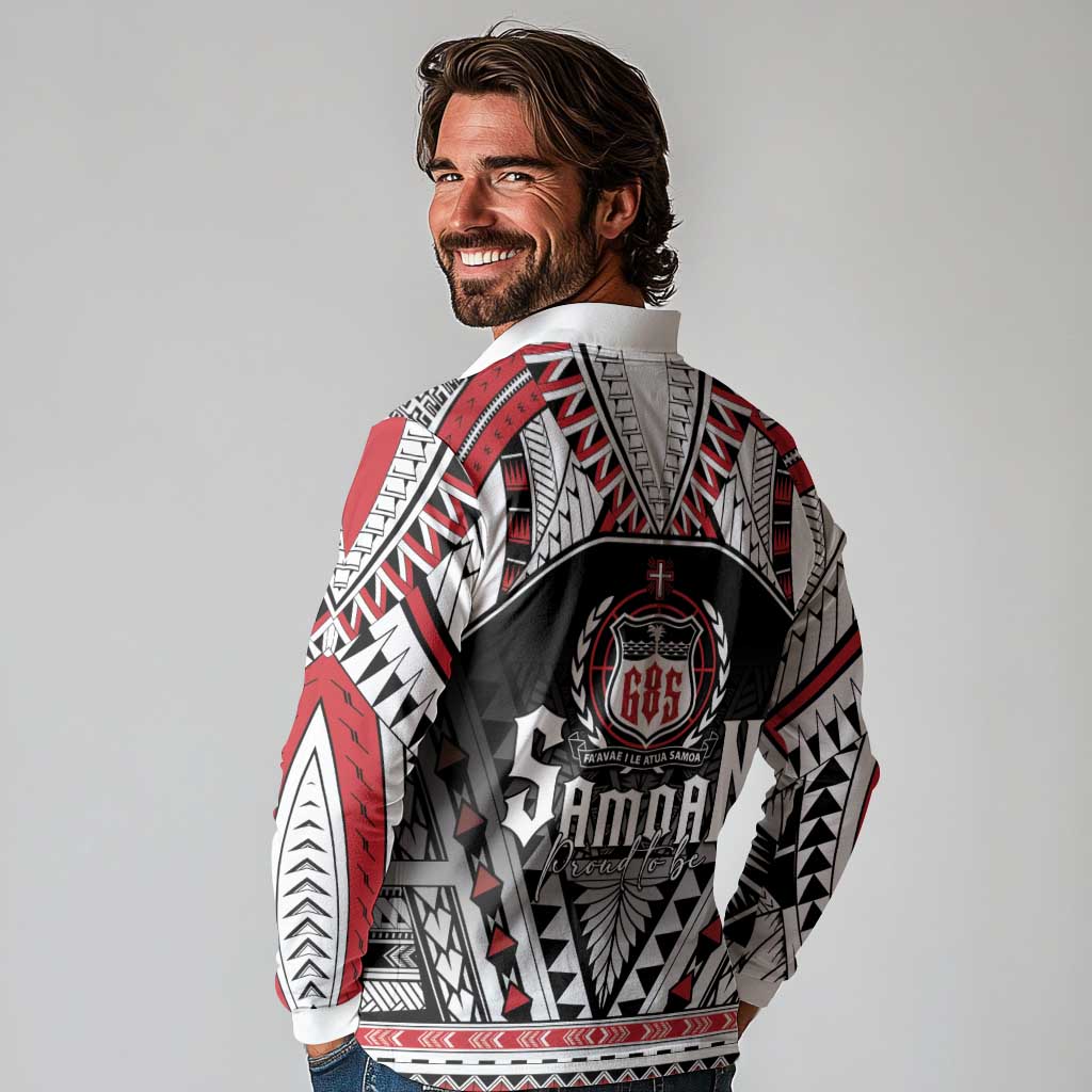 Samoa Independence Day Long Sleeve Polo Shirt Proud To Be Samoan