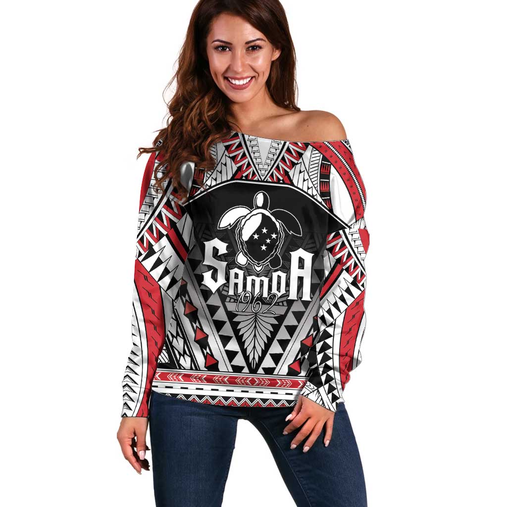 Samoa Independence Day Off Shoulder Sweater Proud To Be Samoan