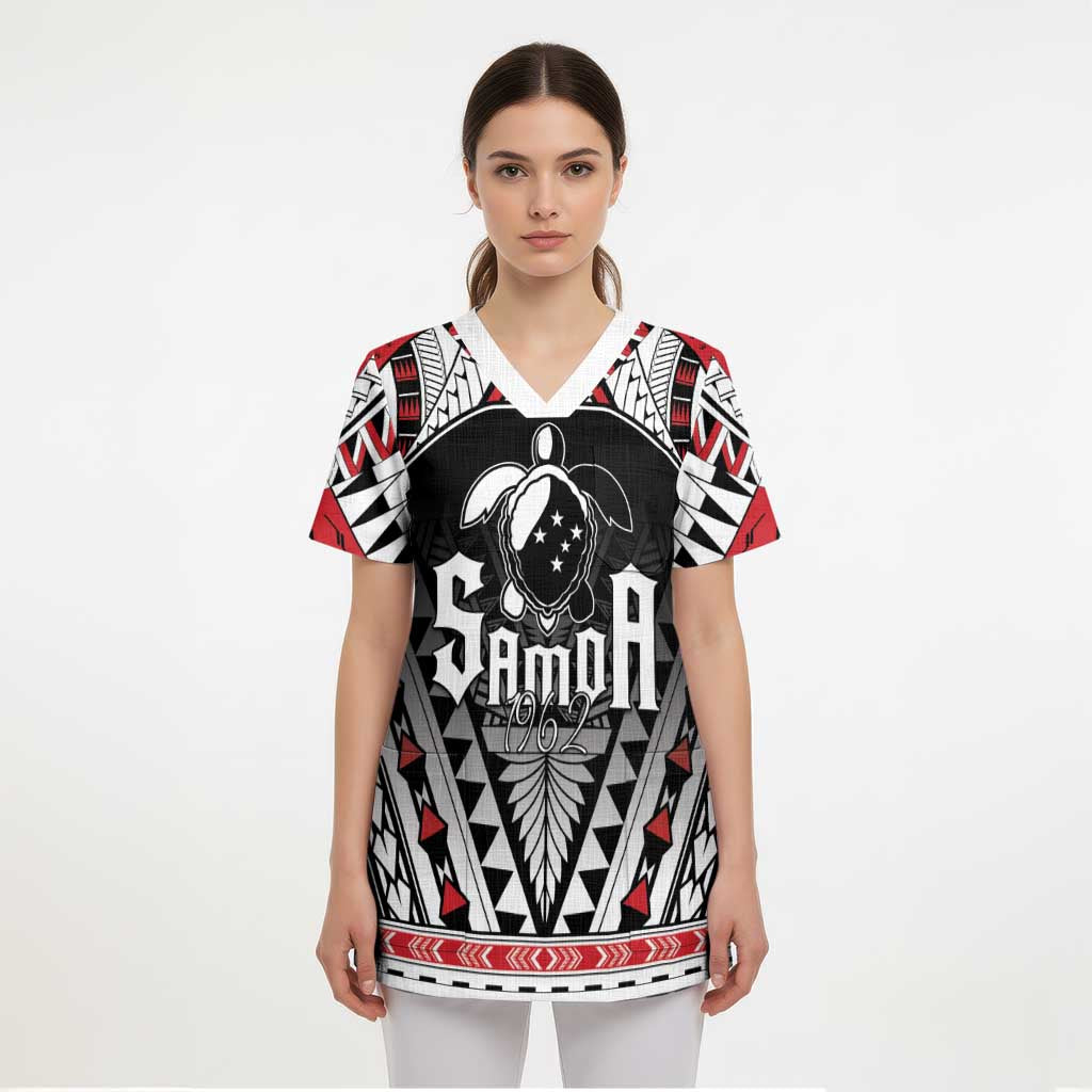 Samoa Independence Day Scrub Top Proud To Be Samoan - Polynesian Pride