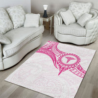 New Zealand Aotearoa Area Rug Nurse Tribal Pink Version