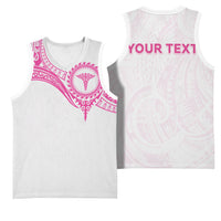 Personalised New Zealand Aotearoa Basketball Jersey Nurse Tribal Pink Version LT05 - Polynesian Pride