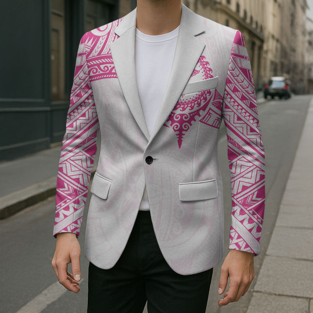 Personalised New Zealand Aotearoa Blazer Nurse Tribal Pink Version