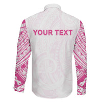 Personalised New Zealand Aotearoa Family Matching Tank Maxi Dress and Hawaiian Shirt Nurse Tribal Pink Version LT05 - Polynesian Pride