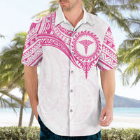 Personalised New Zealand Aotearoa Hawaiian Shirt Nurse Tribal Pink Version LT05 - Polynesian Pride