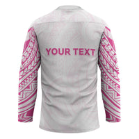 Personalised New Zealand Aotearoa Hockey Jersey Nurse Tribal Pink Version LT05 - Polynesian Pride