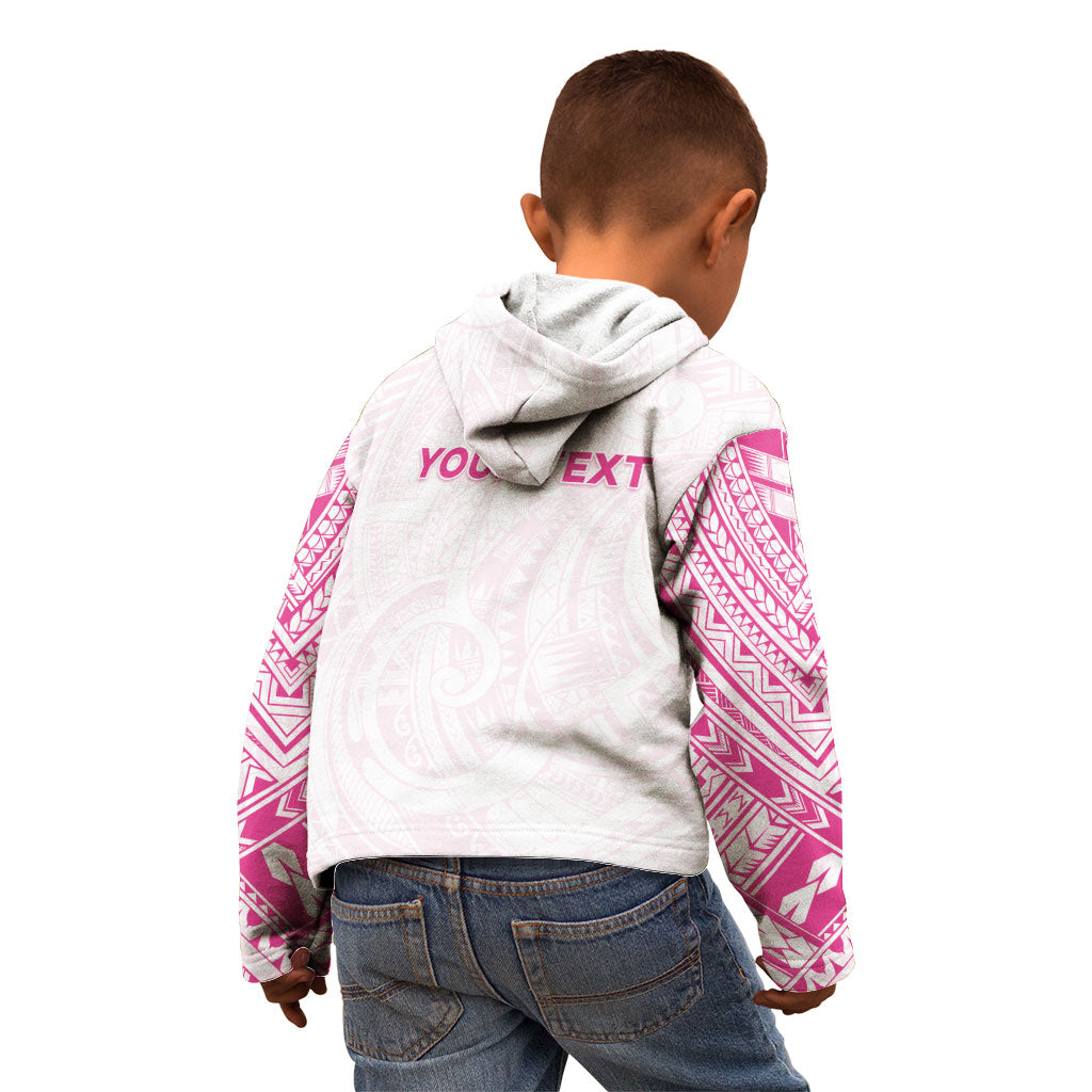 Personalised New Zealand Aotearoa Kid Hoodie Nurse Tribal Pink Version LT05 - Polynesian Pride
