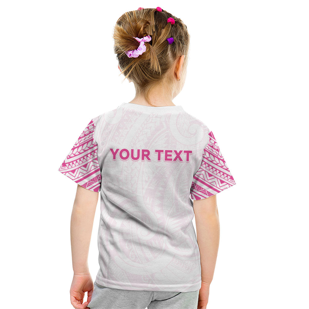 Personalised New Zealand Aotearoa Kid T Shirt Nurse Tribal Pink Version LT05 - Polynesian Pride
