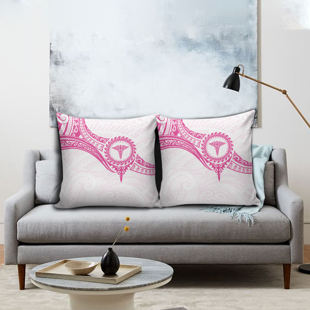 New Zealand Aotearoa Pillow Cover Nurse Tribal Pink Version