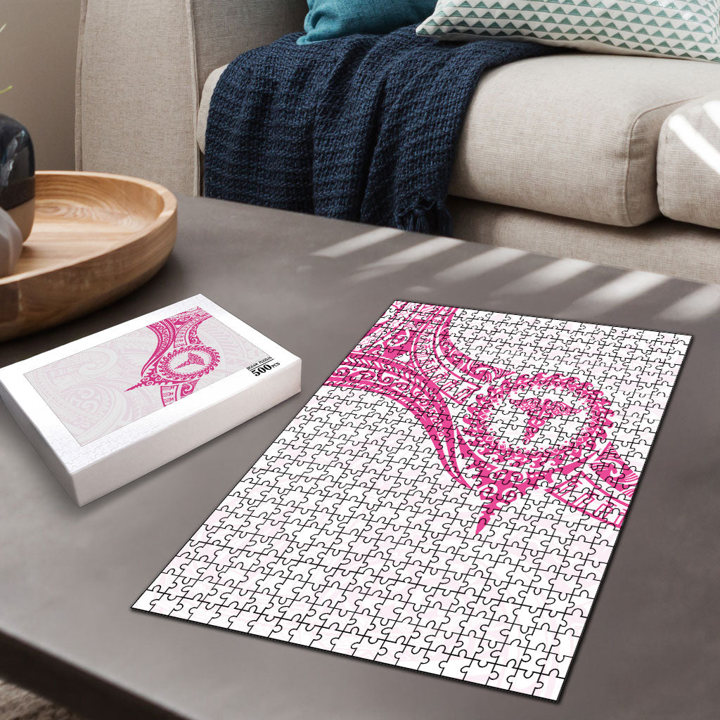 New Zealand Aotearoa Puzzle Nurse Tribal Pink Version