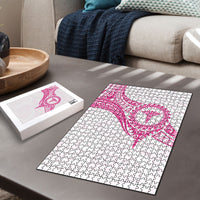New Zealand Aotearoa Puzzle Nurse Tribal Pink Version