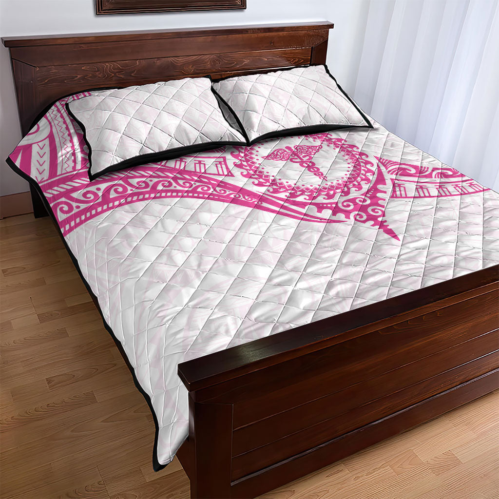New Zealand Aotearoa Quilt Bed Set Nurse Tribal Pink Version LT05 - Polynesian Pride