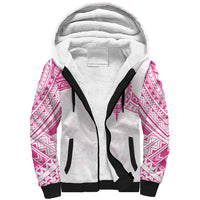Personalised New Zealand Aotearoa Sherpa Hoodie Nurse Tribal Pink Version LT05 Unisex Pink - Polynesian Pride