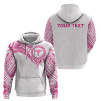 Personalised New Zealand Aotearoa Zip Hoodie Nurse Tribal Pink Version LT05 - Polynesian Pride
