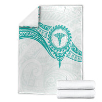 New Zealand Aotearoa Blanket Nurse Tribal Teal Version