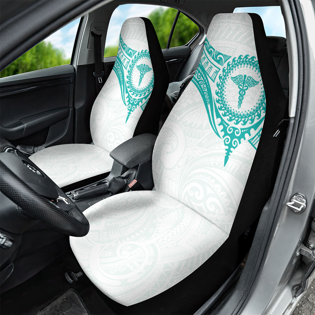 New Zealand Aotearoa Car Seat Cover Nurse Tribal Teal Version