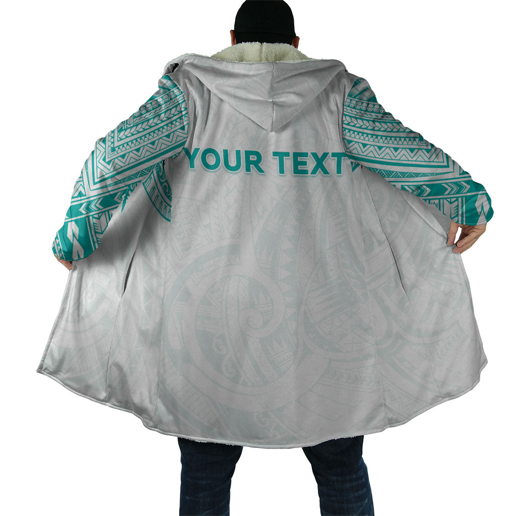 Personalised New Zealand Aotearoa Cloak Nurse Tribal Teal Version LT05 - Polynesian Pride