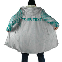 Personalised New Zealand Aotearoa Cloak Nurse Tribal Teal Version LT05 - Polynesian Pride