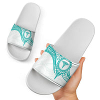New Zealand Aotearoa Slide Sandals Nurse Tribal Teal Version LT05 - Polynesian Pride
