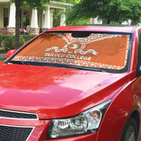 Tonga Tailulu College Auto Sun Shade Tongan Kupesi Pattern