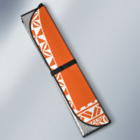 Tonga Tailulu College Auto Sun Shade Tongan Kupesi Pattern