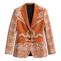 Personalised Tonga Tailulu College Blazer Tongan Kupesi Pattern