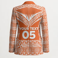 Personalised Tonga Tailulu College Blazer Tongan Kupesi Pattern