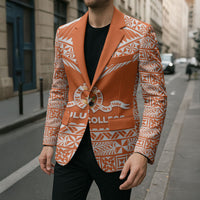 Personalised Tonga Tailulu College Blazer Tongan Kupesi Pattern
