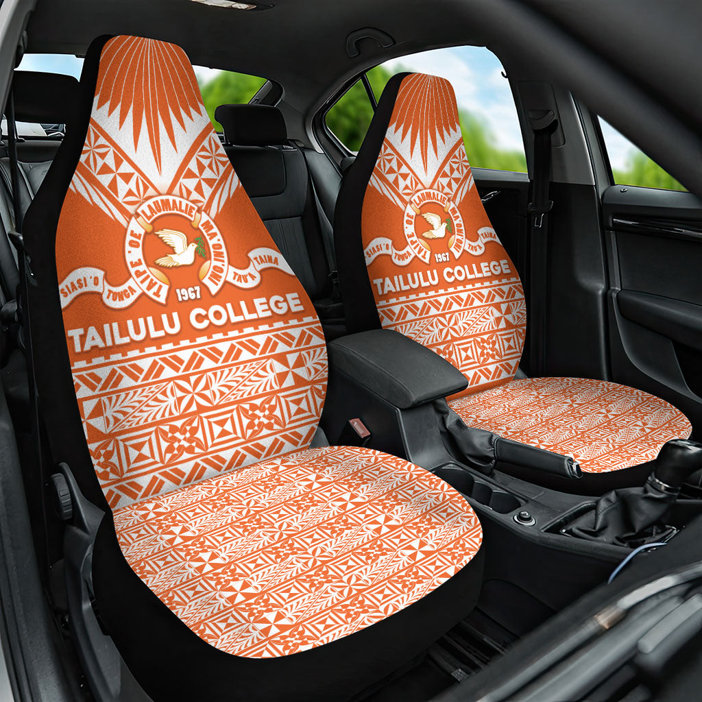 Tonga Tailulu College Car Seat Cover Tongan Kupesi Pattern