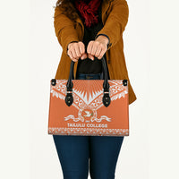 Tonga Tailulu College Leather Bag Tongan Kupesi Pattern