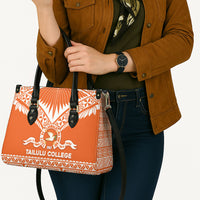 Tonga Tailulu College Leather Bag Tongan Kupesi Pattern