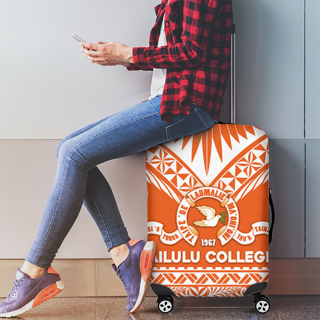 Tonga Tailulu College Luggage Cover Tongan Kupesi Pattern LT05 - Polynesian Pride