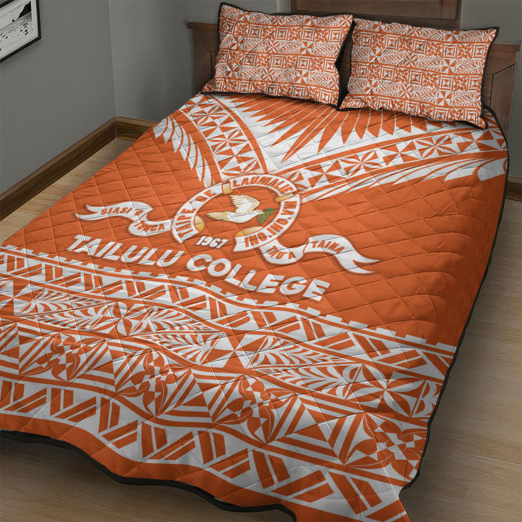 Tonga Tailulu College Quilt Bed Set Tongan Kupesi Pattern