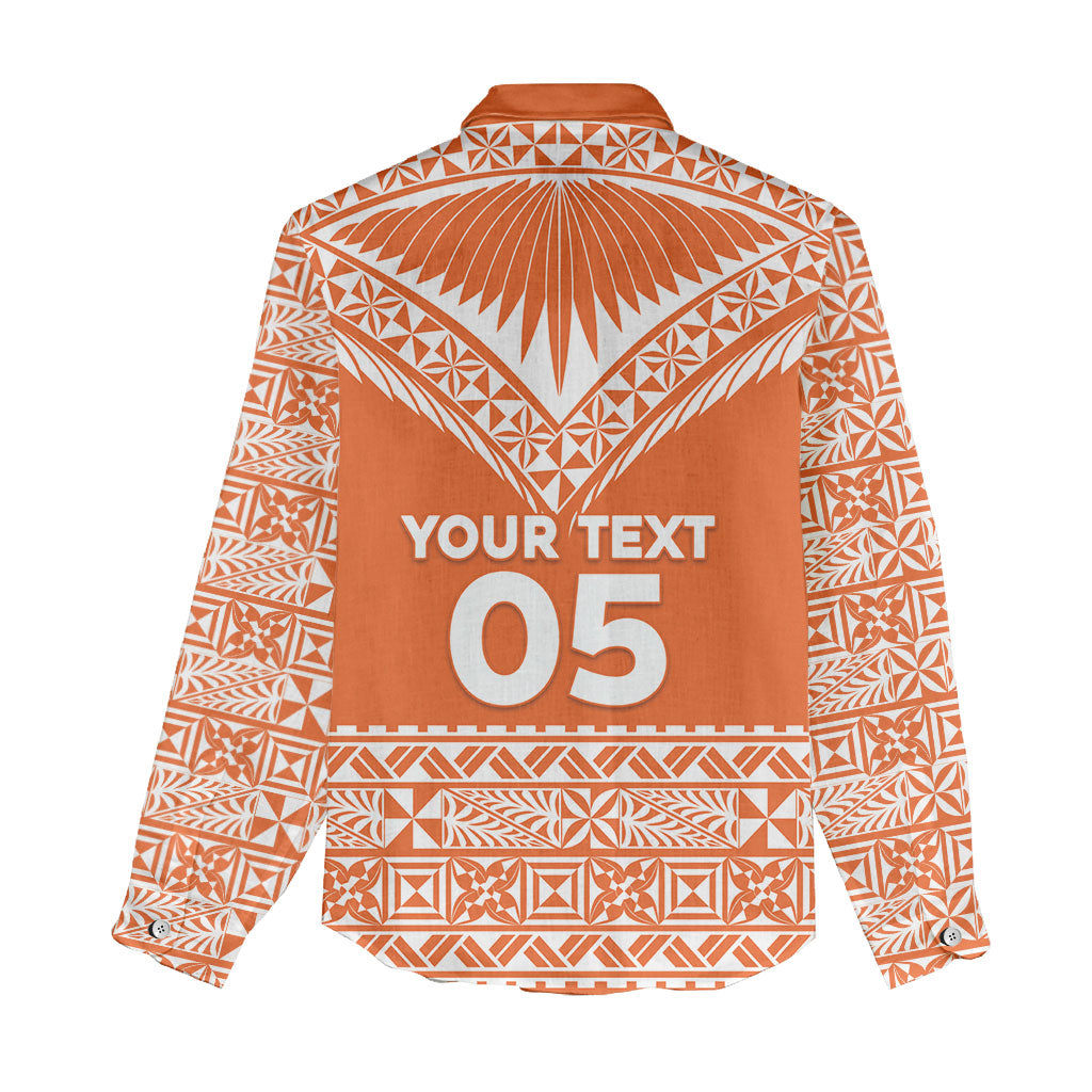 Personalised Tonga Tailulu College Women Casual Shirt Tongan Kupesi Pattern LT05 - Polynesian Pride