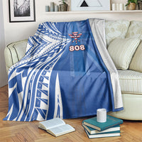 Hawaii 808 Blanket Unique Style LT05 Blue - Polynesian Pride