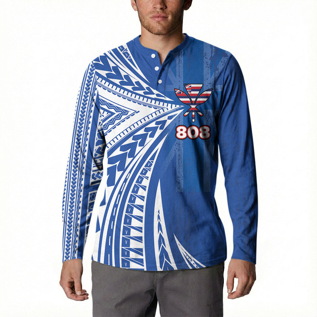 Personalised Hawaii 808 Button Sweatshirt Unique Style