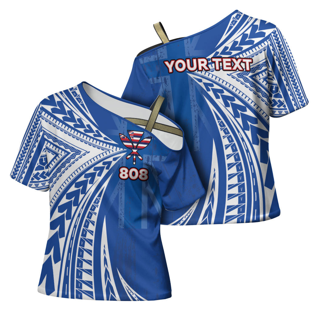 Personalised Hawaii 808 Cross Shoulder Shirt Unique Style LT05 - Polynesian Pride