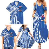 Personalised Hawaii 808 Family Matching Summer Maxi Dress and Hawaiian Shirt Unique Style LT05 - Polynesian Pride