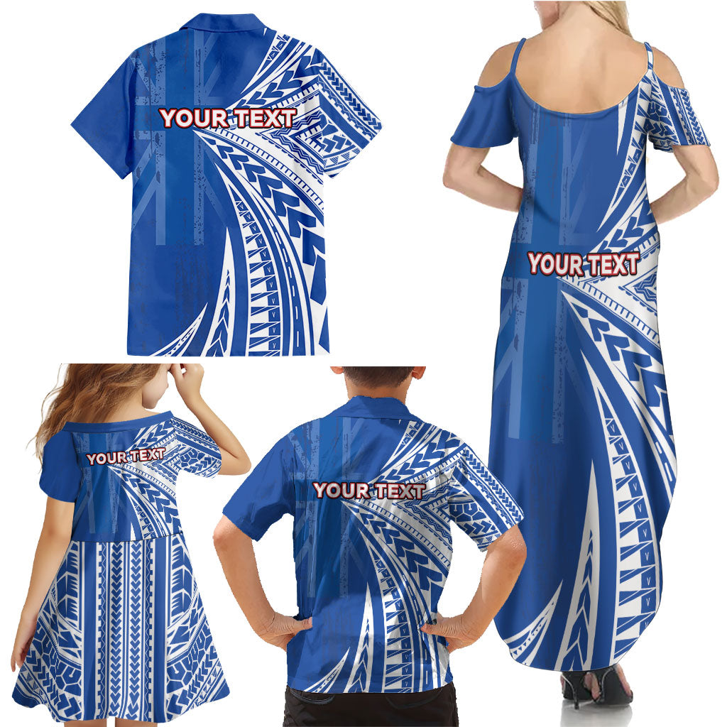 Personalised Hawaii 808 Family Matching Summer Maxi Dress and Hawaiian Shirt Unique Style LT05 - Polynesian Pride