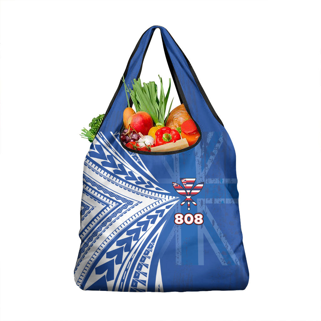 Hawaii 808 Grocery Bag Unique Style LT05 1-pack One Size Blue - Polynesian Pride