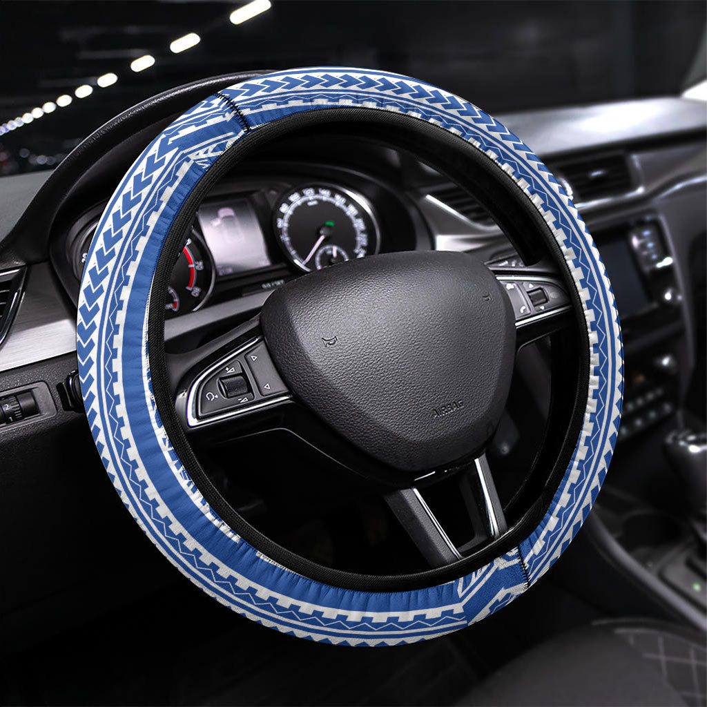 Hawaii 808 Steering Wheel Cover Unique Style LT05 Universal Fit Blue - Polynesian Pride