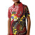 Tonga Ngatu And Australia Aboriginal Kid Polo Shirt Tongan Dove And Kangaroo Together