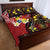 Tonga Ngatu And Australia Aboriginal Quilt Bed Set Tongan Dove And Kangaroo Together