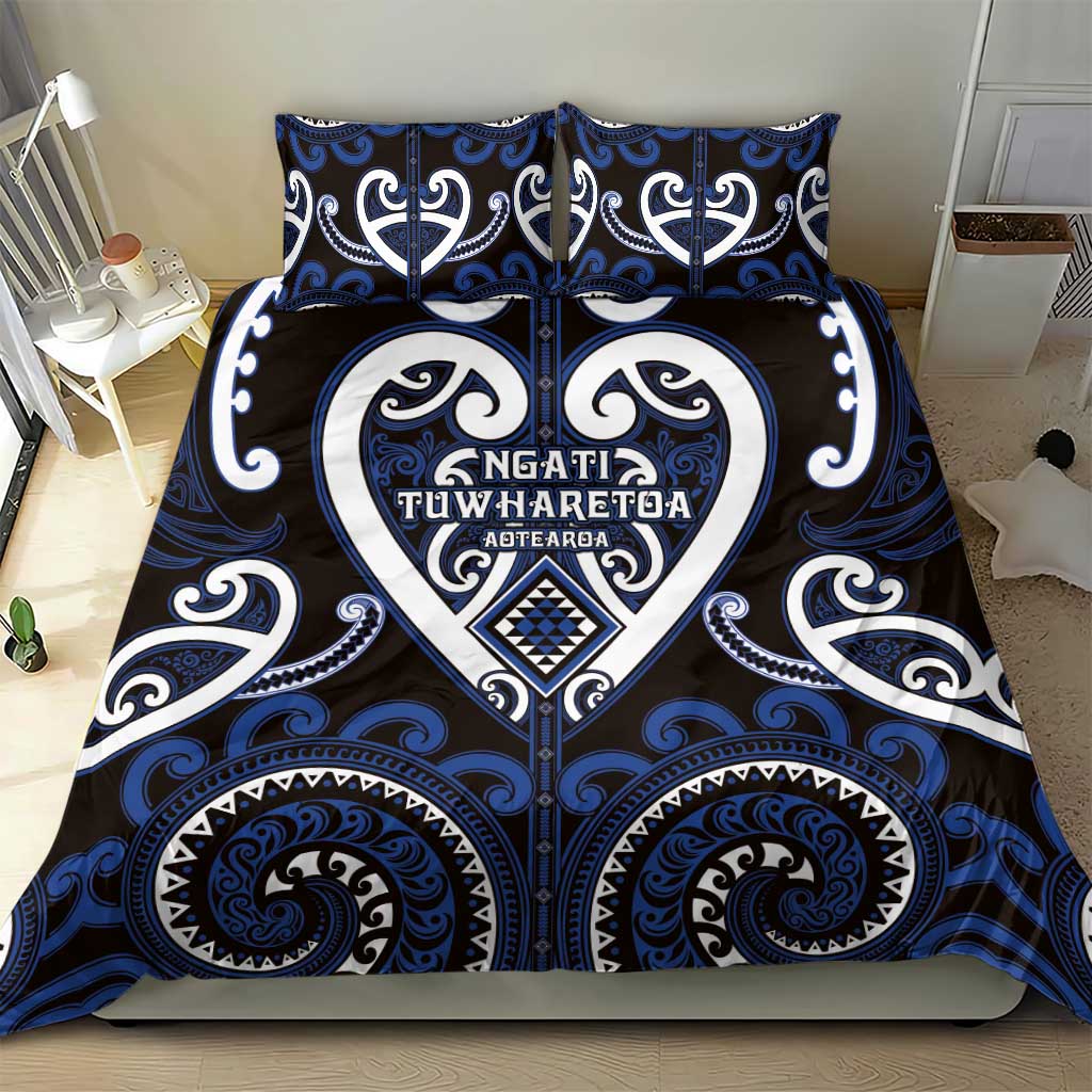 Aotearoa Ngati Tuwharetoa Bedding Set Maori Tribal Pattern